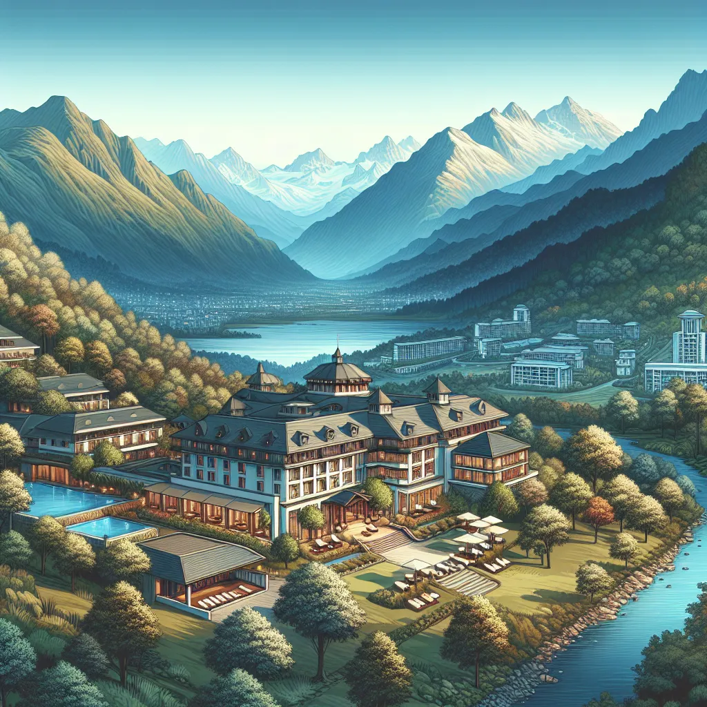 Luksusowy hotel w sercu górskiej przyrody
