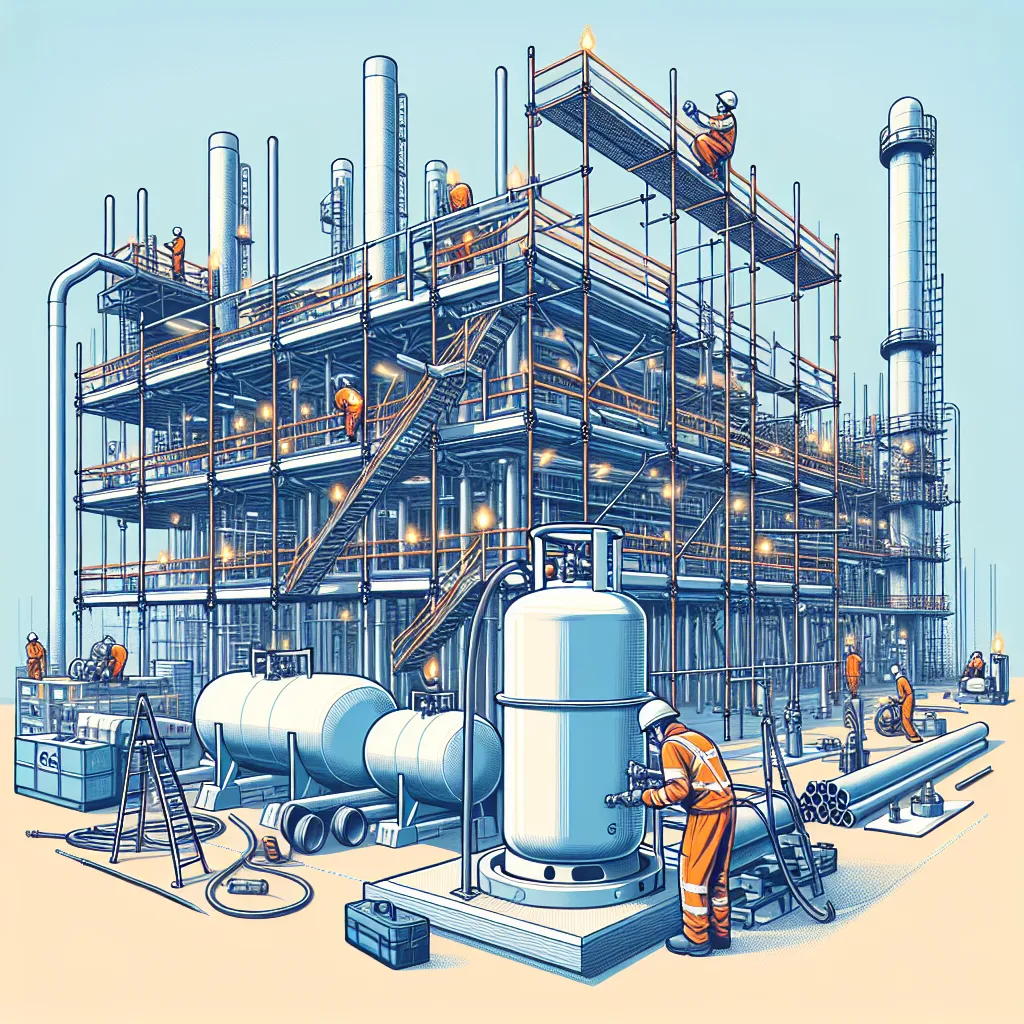 Jak zbudować stację LPG: Praca montera rusztowań i przyłącze gazu